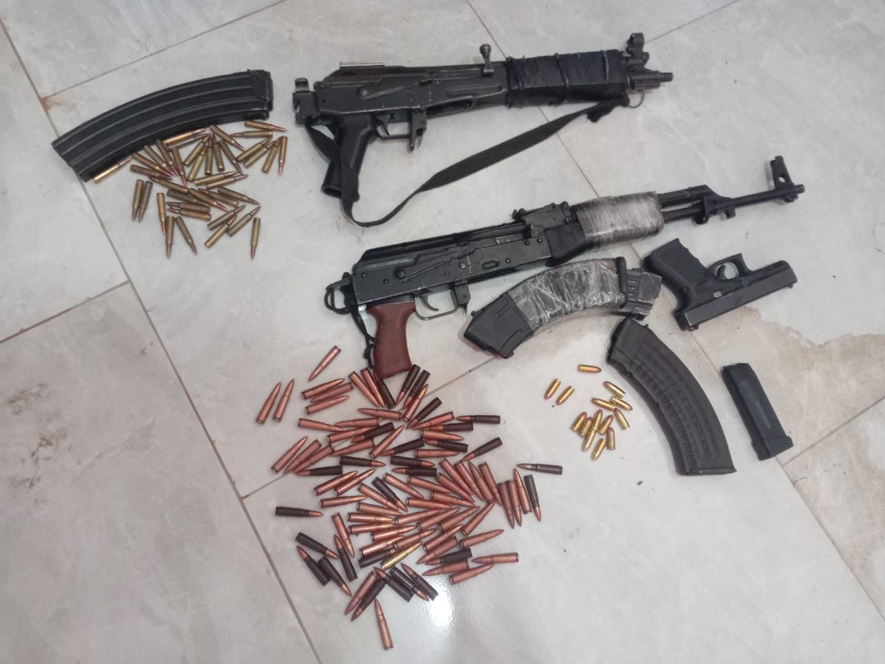 Six AK47s recovered in SA
